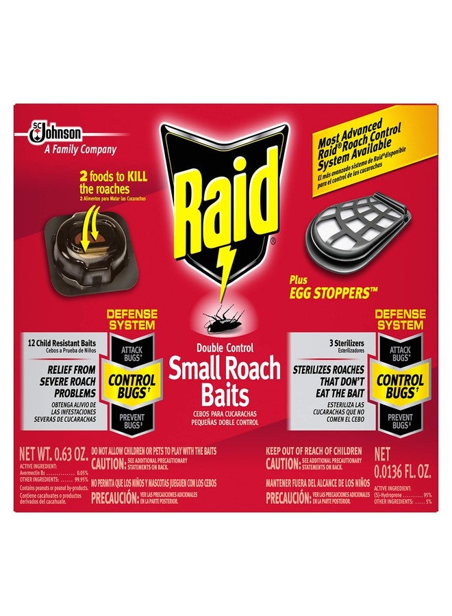 Raid Double Control Small Roach Baits Plus Egg Stopper (12 Count (Pack of 6)) - Image 2